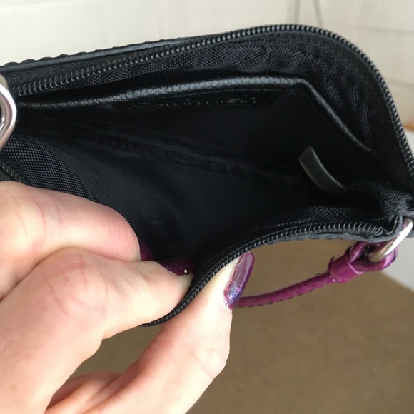 Calvin Klein purple fuchsia snake skin wristlet - Picture 8 of 8